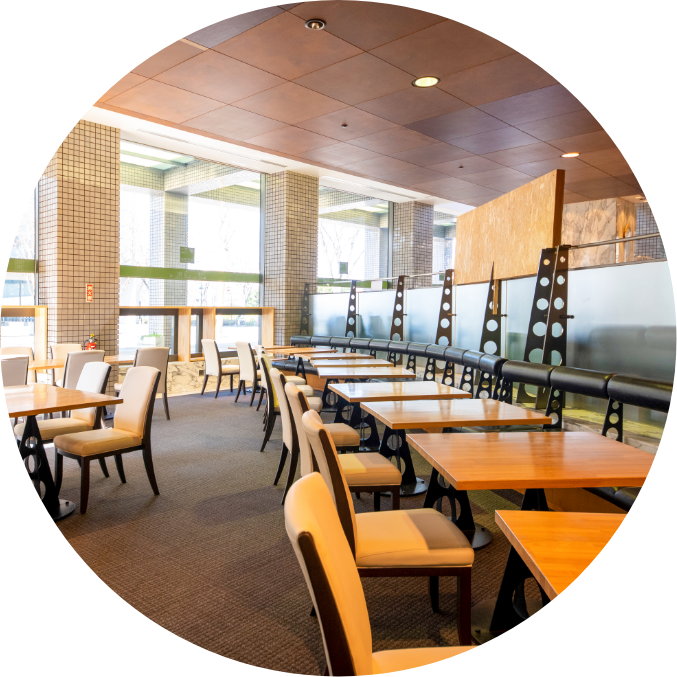 ミューズ イーフォレスト カフェ店内の様子